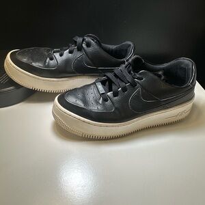 Nike AF1 platform black shoes, size 6.5